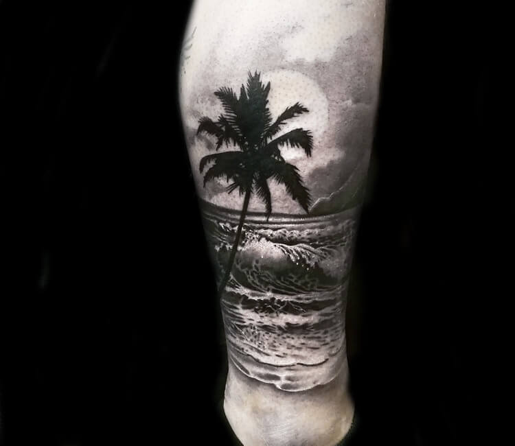 Palmtreetattoo Tattoo Takeiteasy Palmtree Forearmtattoo Small