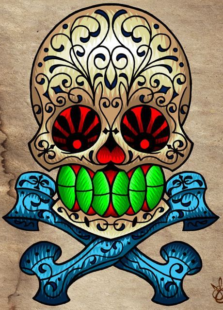 Pastel Sugar Skull Skull Tattoos Sugar Skull Tattoos Tattoos