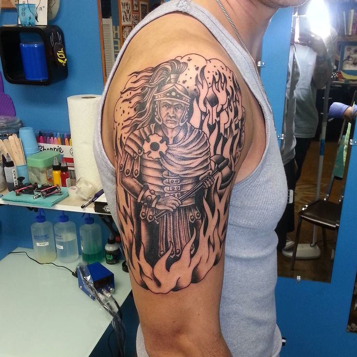 Per And Sally Simmons On Instagram Awesome Saint Florian Tattoo Done By Luckycharm1911 At