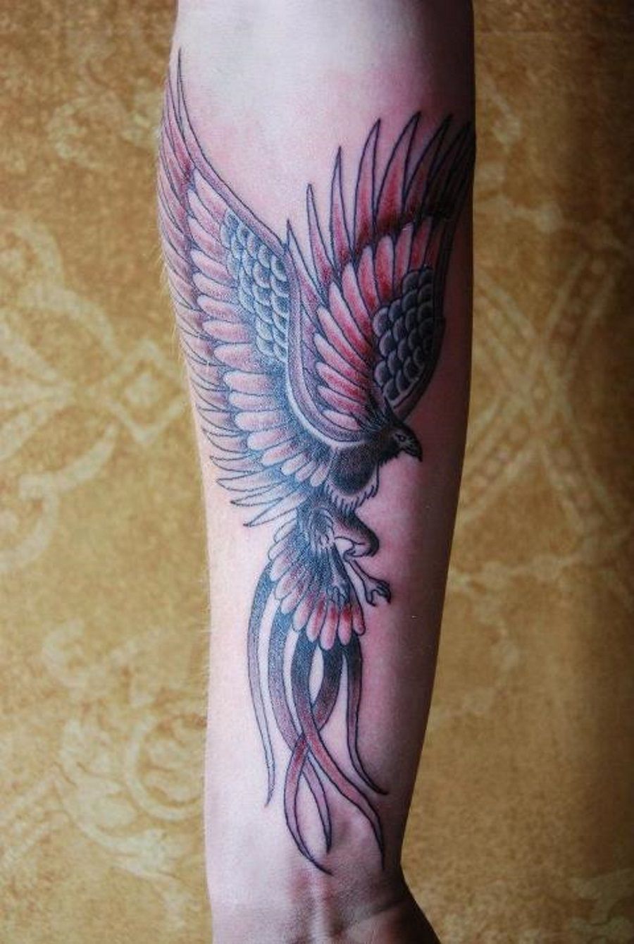 Phoenix Tattoo Designs for Men's Forearms: Fiery Inspiration