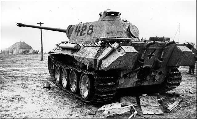 Photo German Panzer V Panther Ausf A Tank During The Retreat From