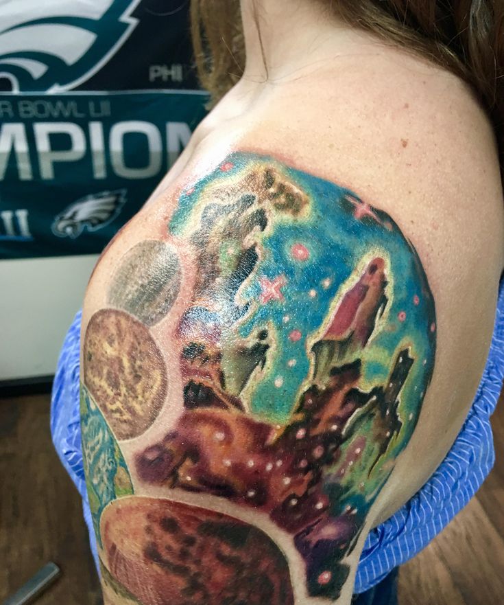 Pillars Of Creation Inspired Tattoo Based On The Photo By Hubble Part