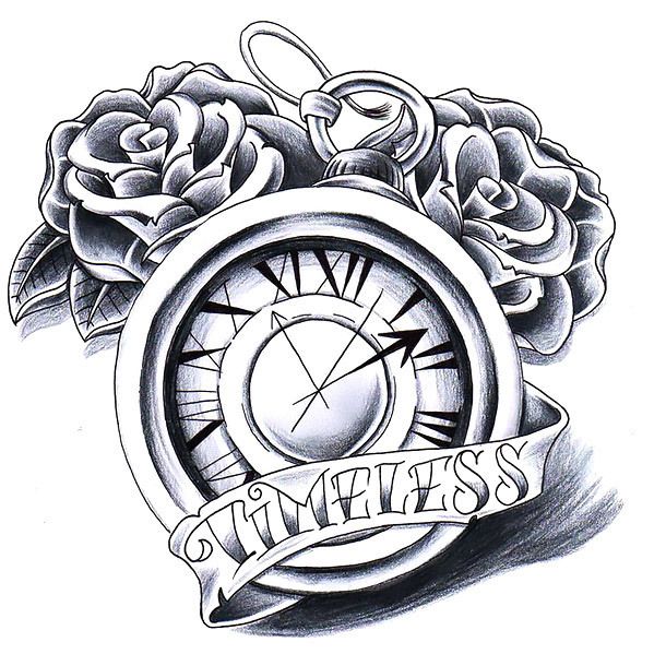 Pin By Donna C Douthit On Misc Crafts Clock Tattoo Design Time