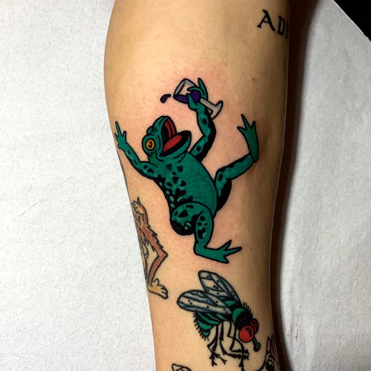 Pin Fu Frog Tattoo On My Arm Tattoos Designs On Pinterest Frog