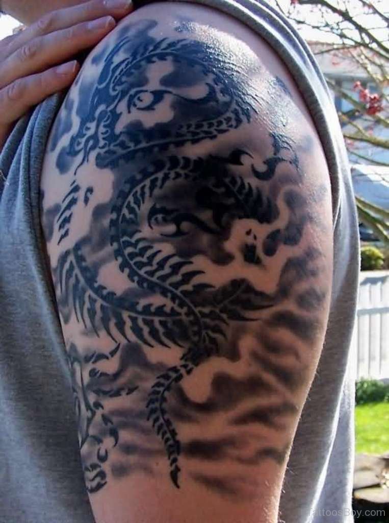 Pin On Tatoos Dragon Tattoo Shoulder Dragon Tattoo Tribal Tattoos