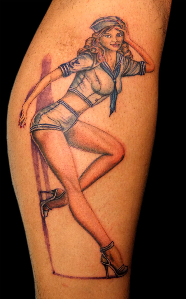 Pin Up Girl Tattoo