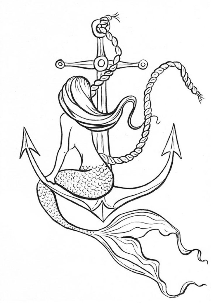 Pin Up Mermaid Tattoo Designs