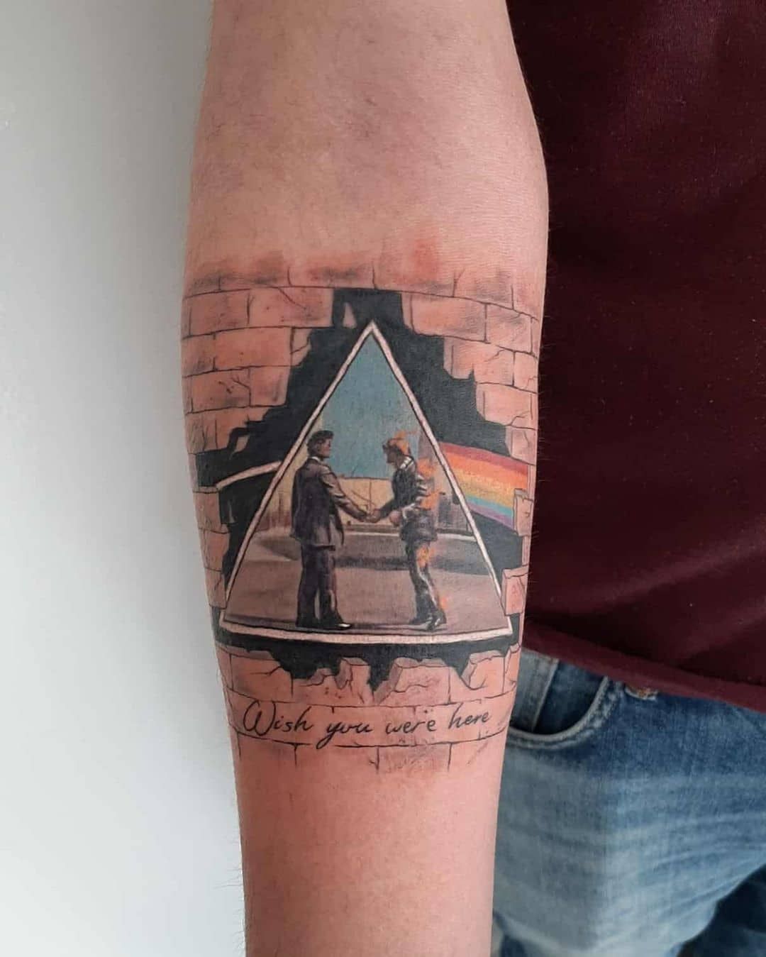 Pink Floyd Amp 39 S The Wall Tattoo Tattoos Wall Tattoo Watercolor Tattoo