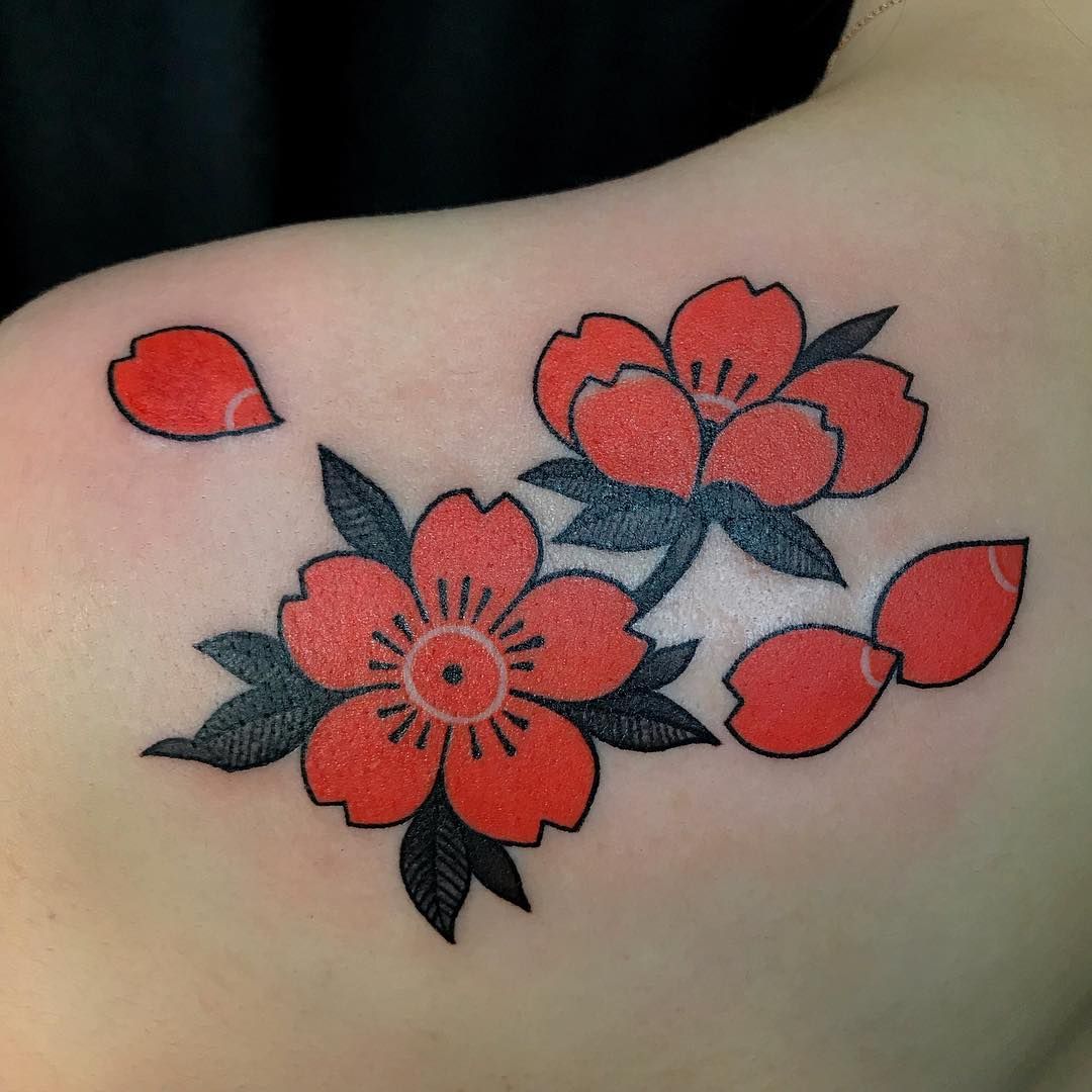 Pink Sakura Tattoo