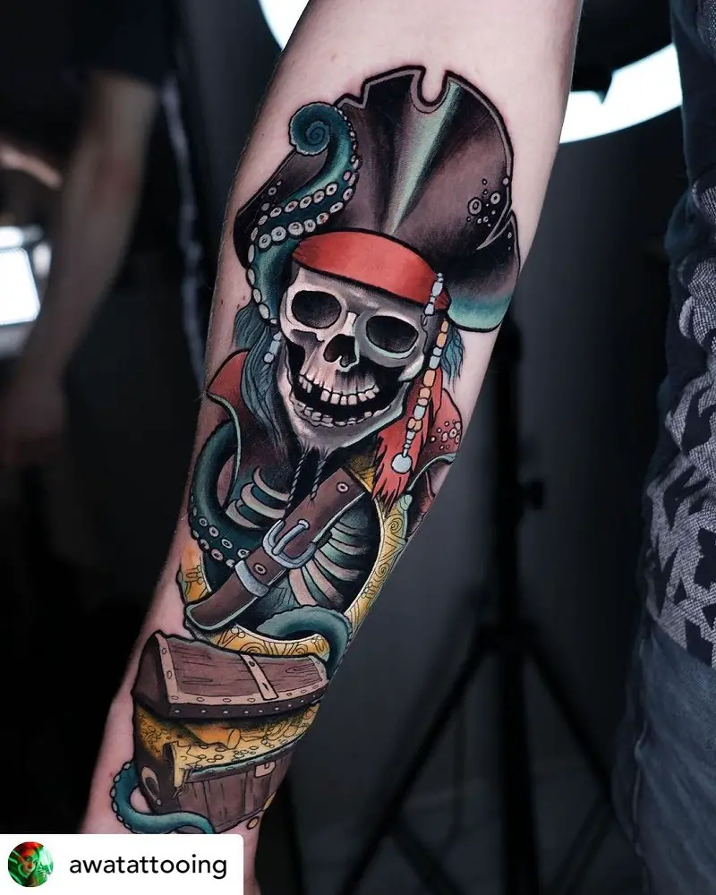 Pirate Tattoo Ideas For Men Photos