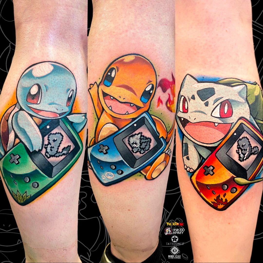 Pokemon Tattoo By Dave Vero Ink Tatuajes Primer Aniversario