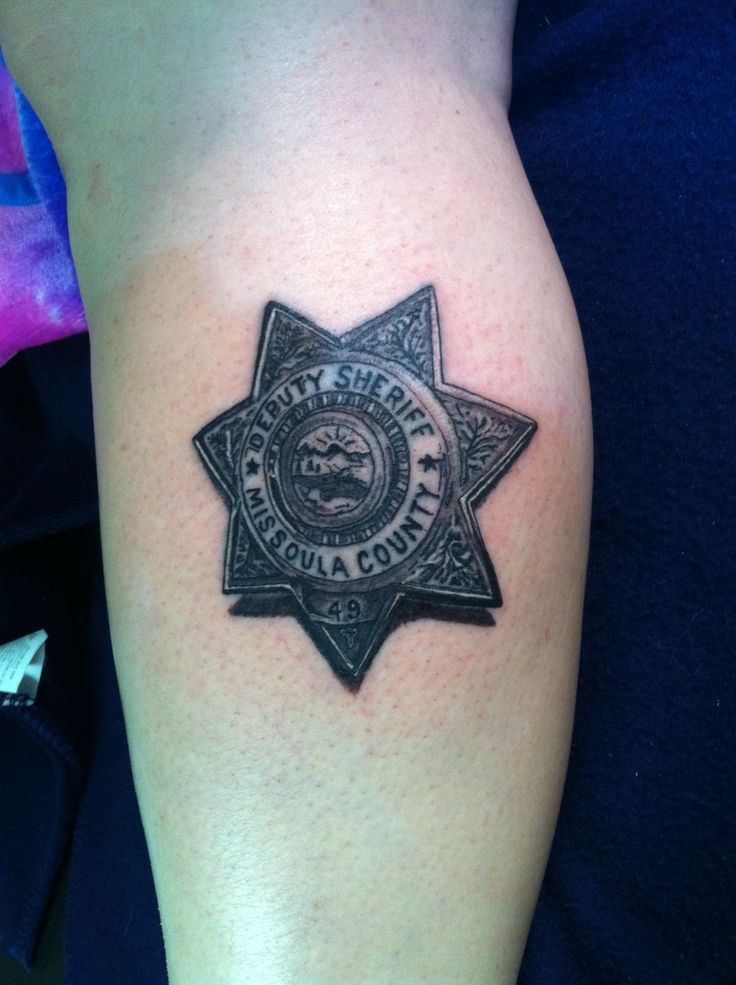 Police Badge Memorial By Matt Kimery Stay True Tattoo Studio