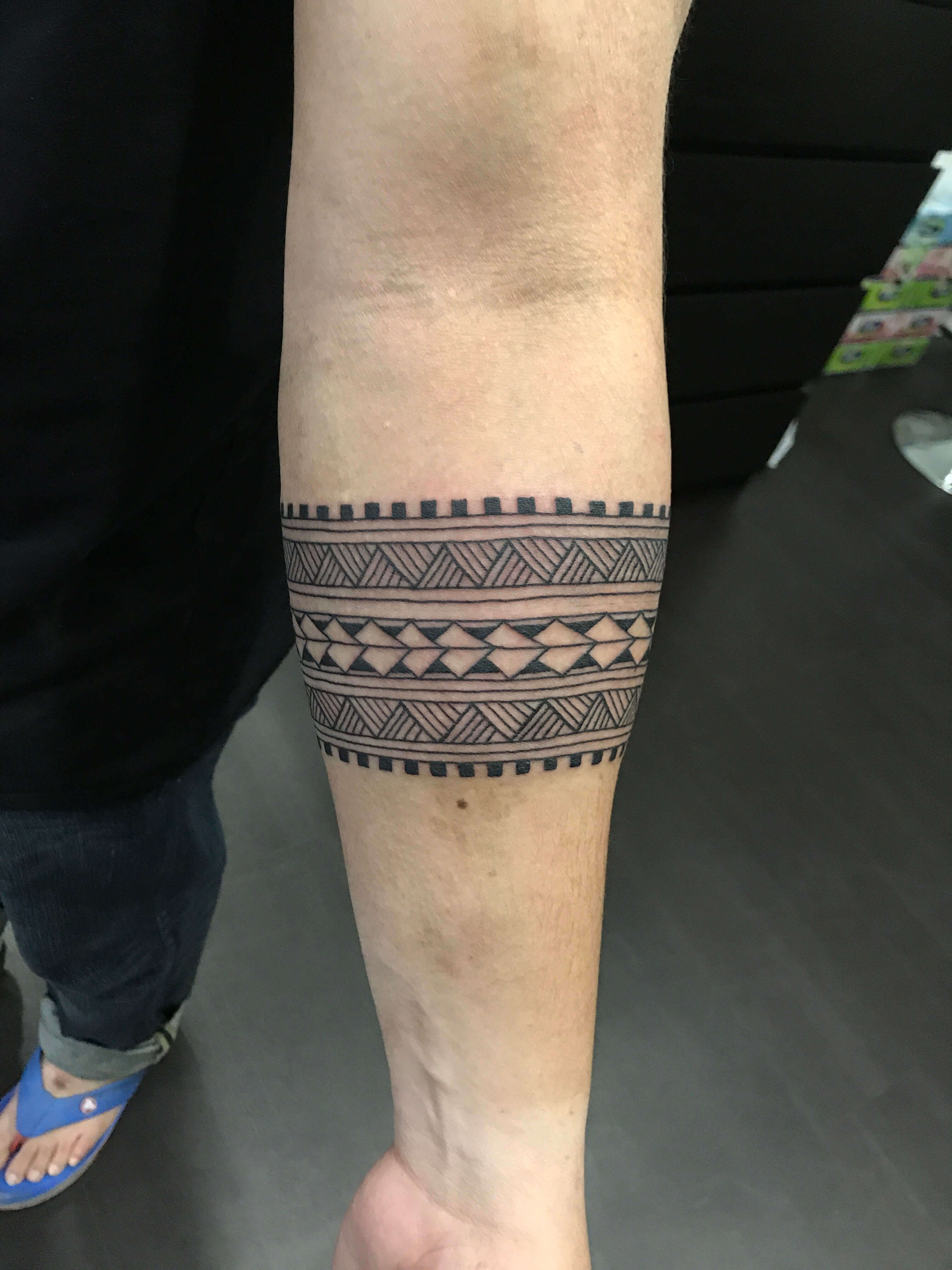 Polynesian Arm Band Tattoo Arm Mann Maori Tattoo Arm Tribal Band Tattoo Hawaiianisches Tattoo