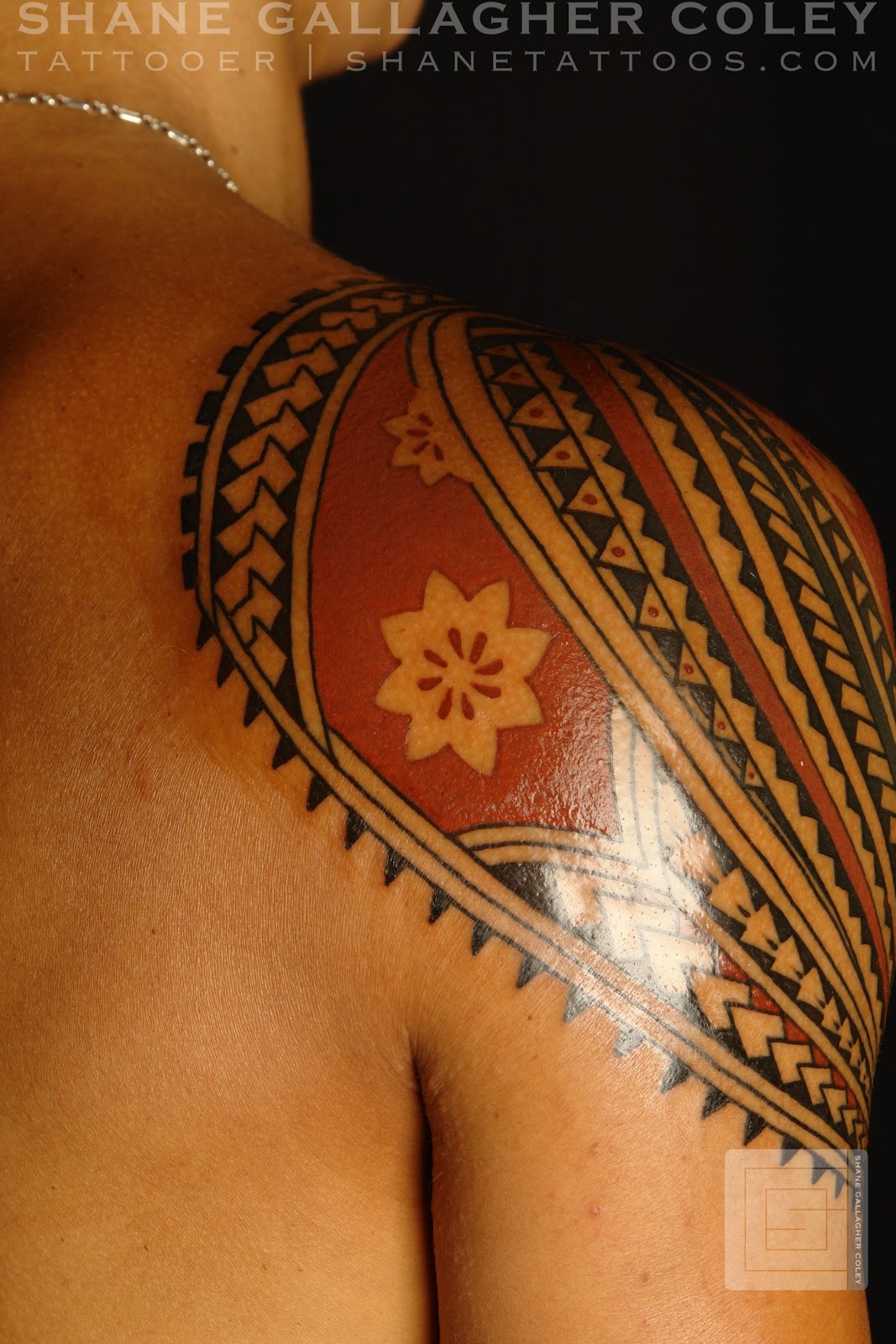 Polynesian Tattoo Shoulder Design