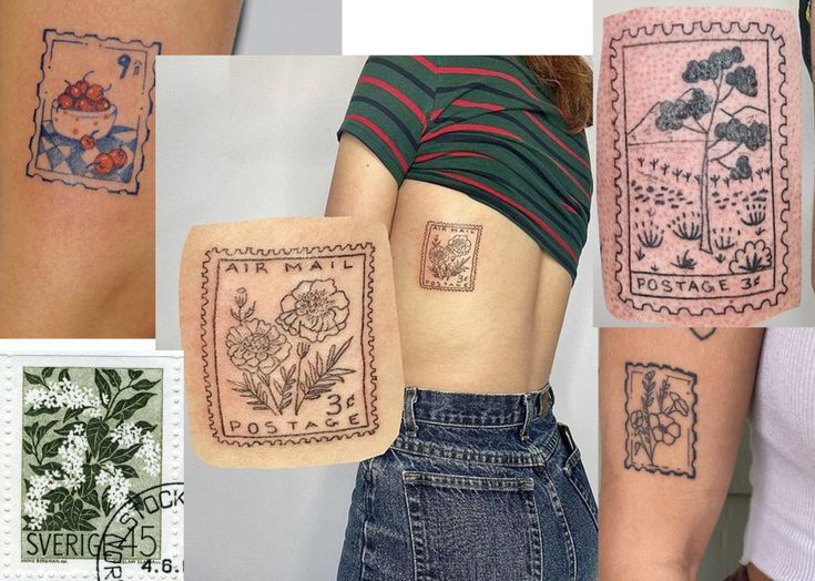 Postage Stamp Tattoo Pretty Tattoos Tiny Tattoos Simplistic Tattoos