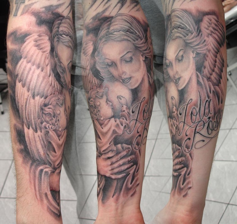 Guardian Angel Prayer Tattoo Designs: Divine Inspiration