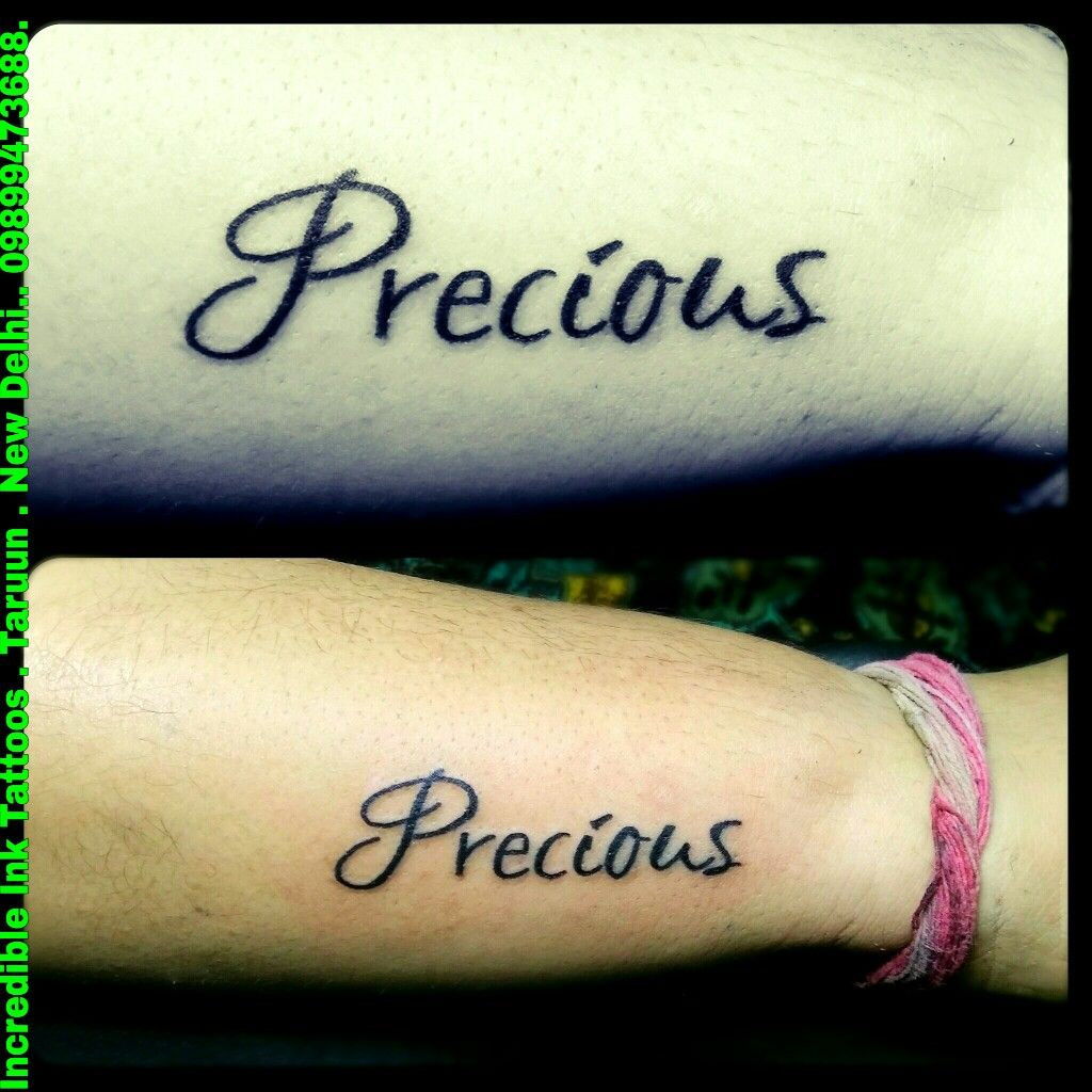 Stunning Precious Tattoo Name Design Ideas