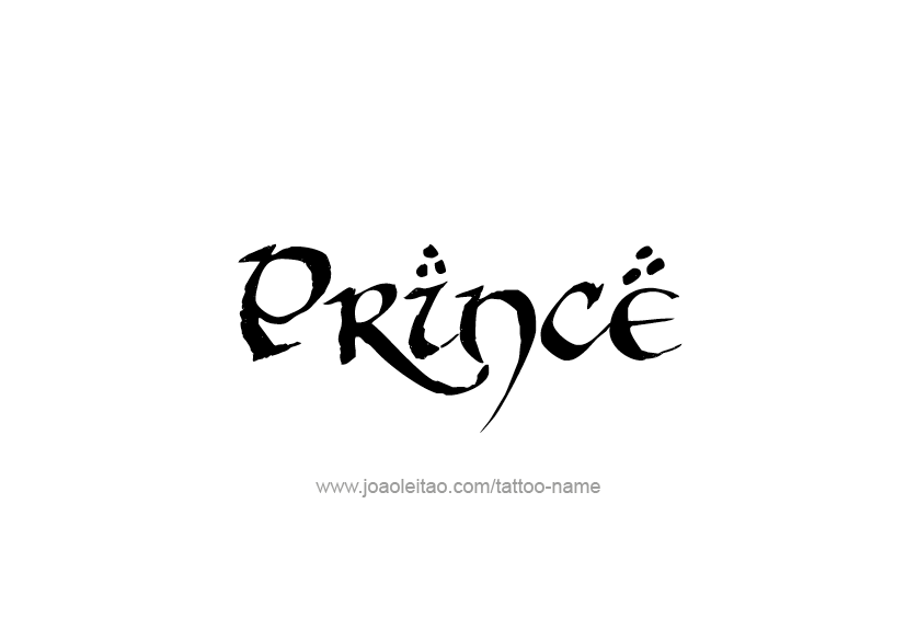 Prince Name Tattoo Designs: Elegant and Unique Ideas