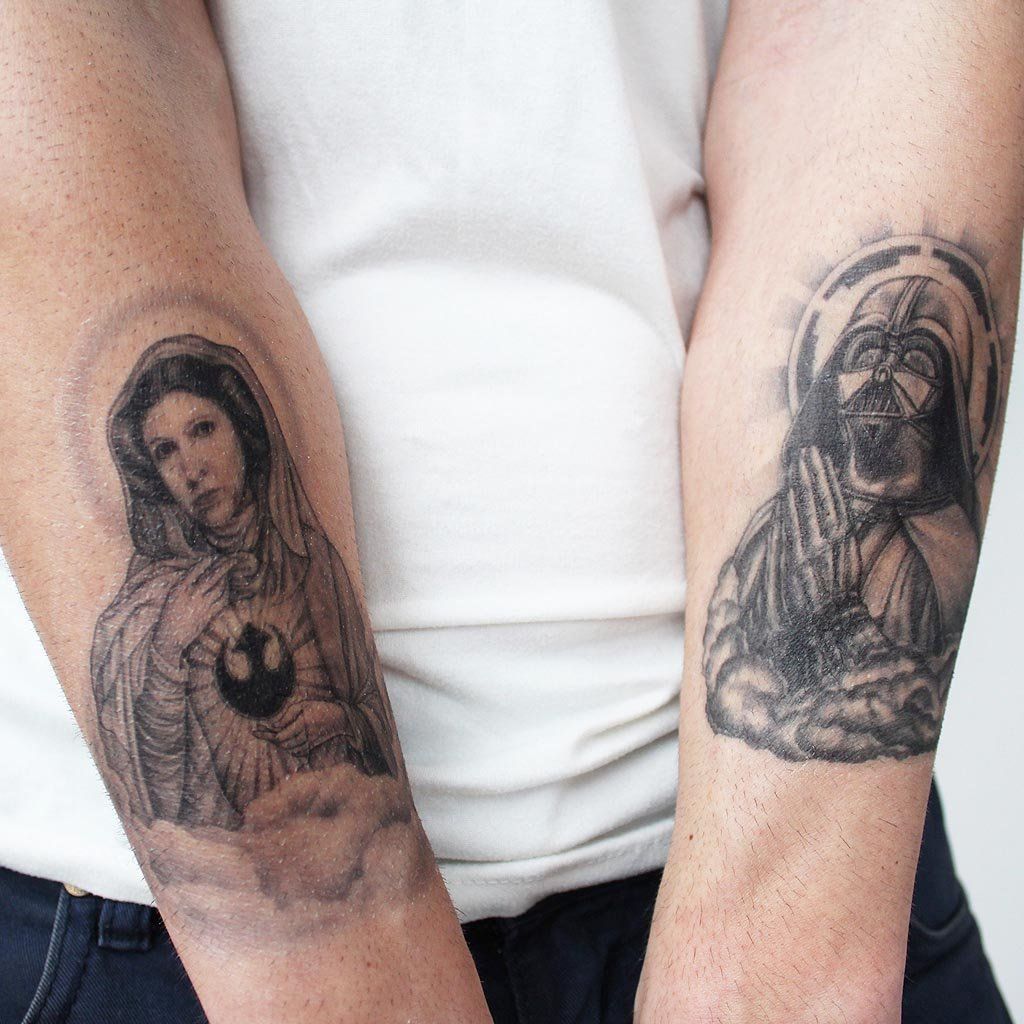 Princess Leia Tattoo With Carrie Fisher Quote Done By The Tattooed