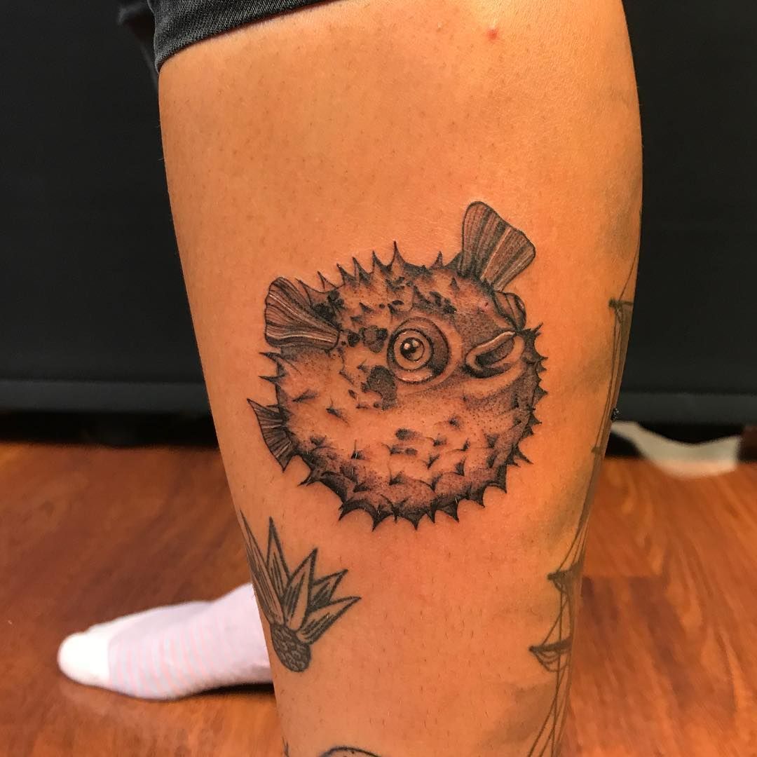 Pufferfish Tattoo Sleeve Tattoos Inspirational Tattoos Line Tattoos