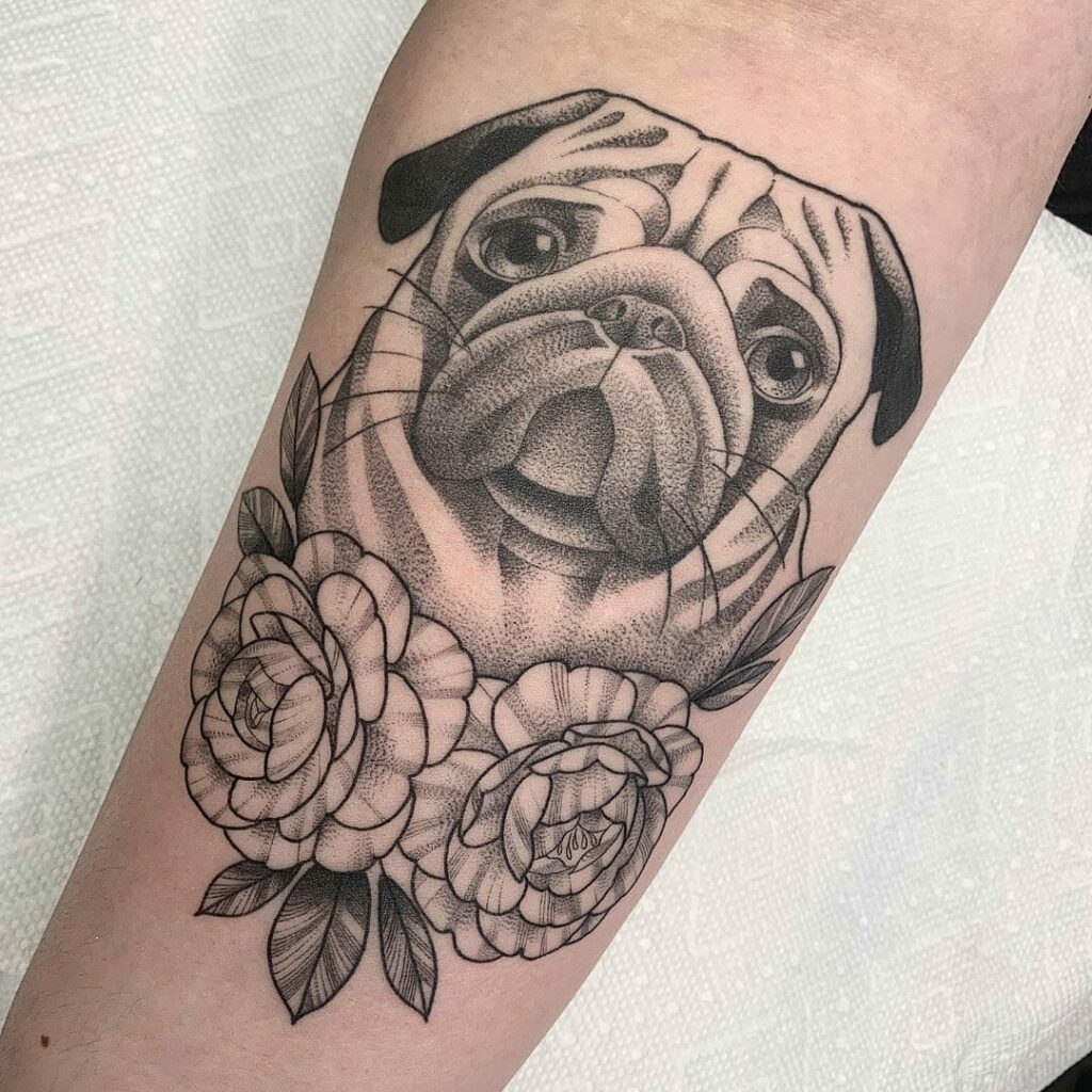 Pug Tattoo In 2021 Pug Tattoo Small Tattoos Pug Tattoo Small