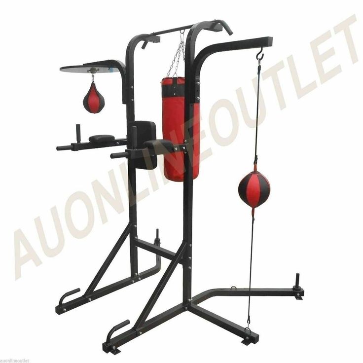 Punching Bag Stand Boxing Speed Ball Chin Up Tower Knee Raise Multi