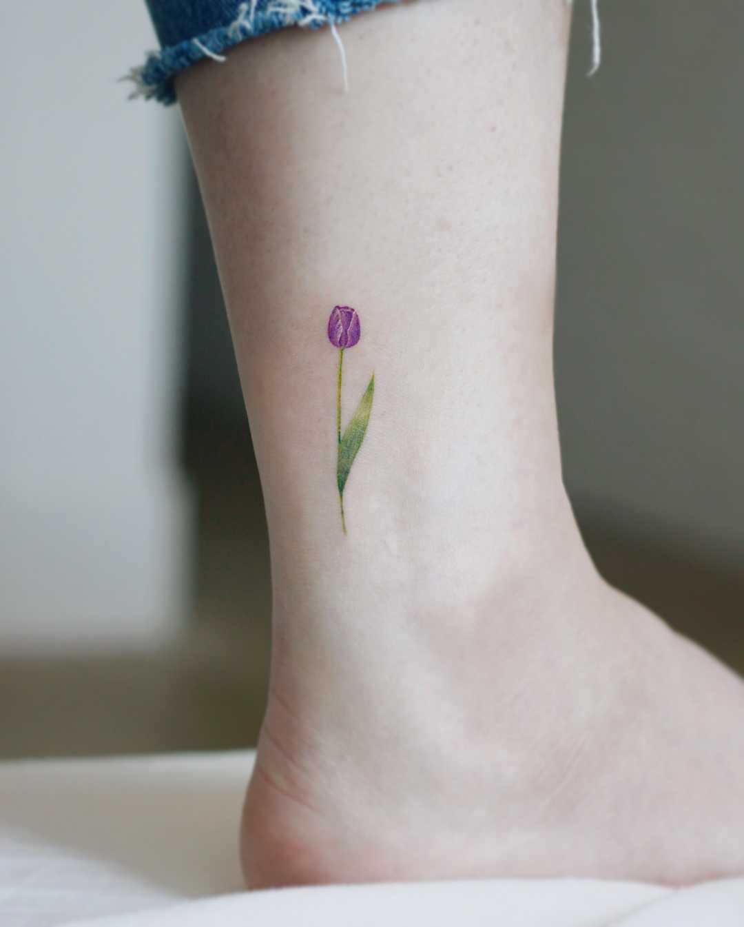 Purple Tulip Tattoos Unique Designs For Inspiration Inspiring Tattoo