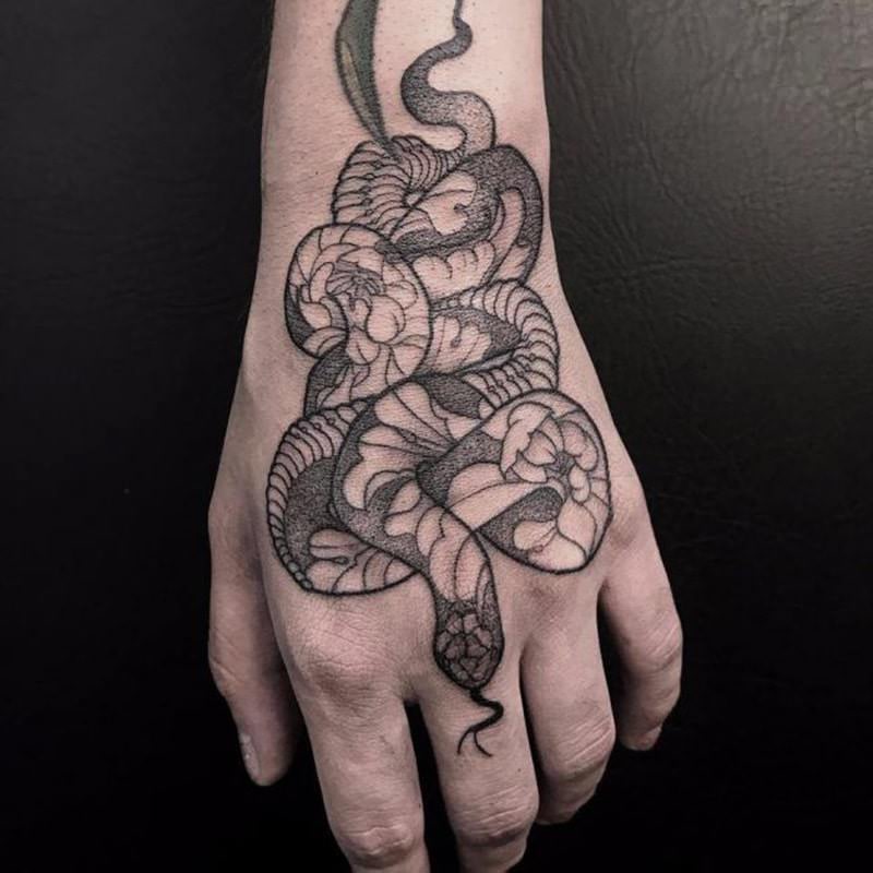 Python Tattoo Snake All About Snake World Snake Tattoo Design