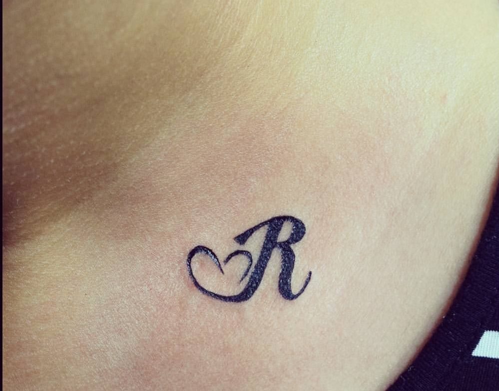 R Letter Tattoos For Girls R Letter Tattoo Design Ideas For Girls