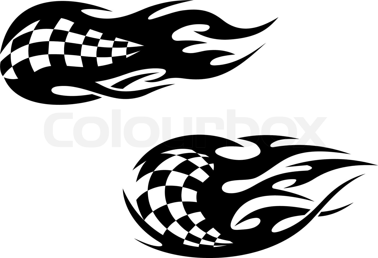 Racing Flag Tattoos Custom Designed Graphics Creative Market