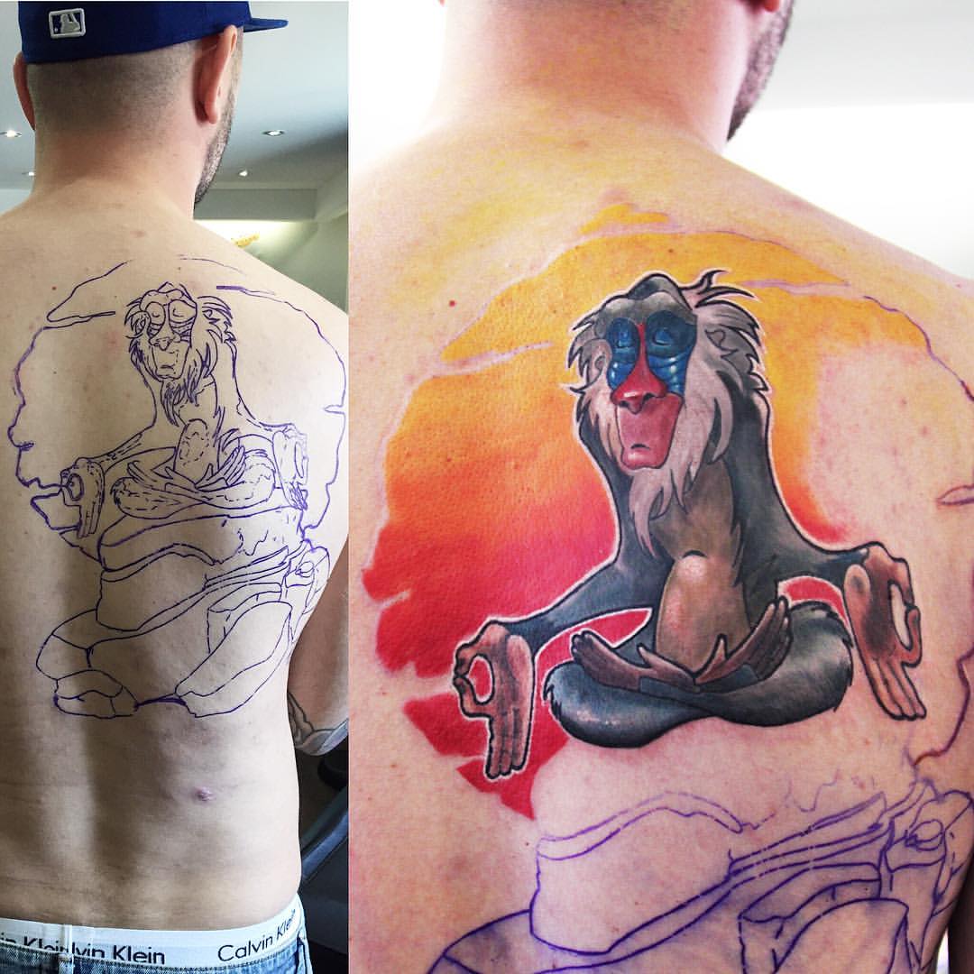 Rafiki Rafiki Tattoo Lion King Lion King Tattoo Cartoon Cartoon