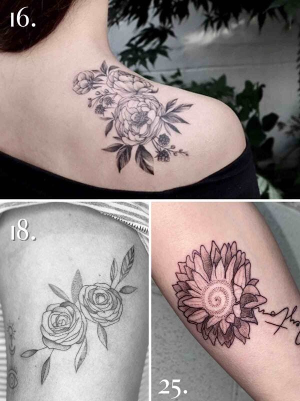 25 Stunning Ranunculus Tattoo Designs You'll Love