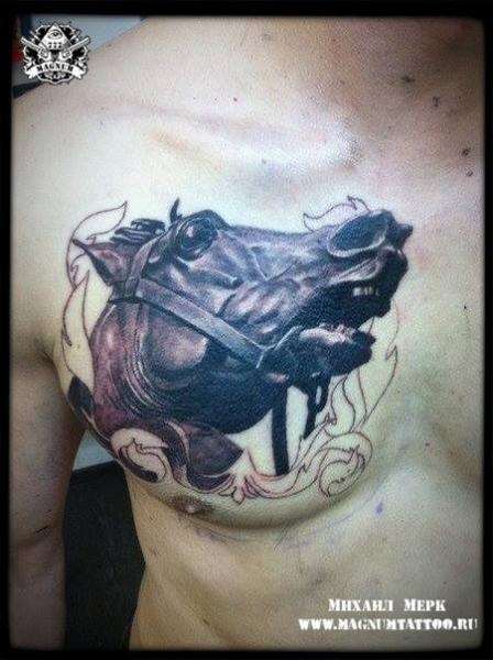 Realistic Horse Tattoo With Feathers Google Search Horse Tattoo