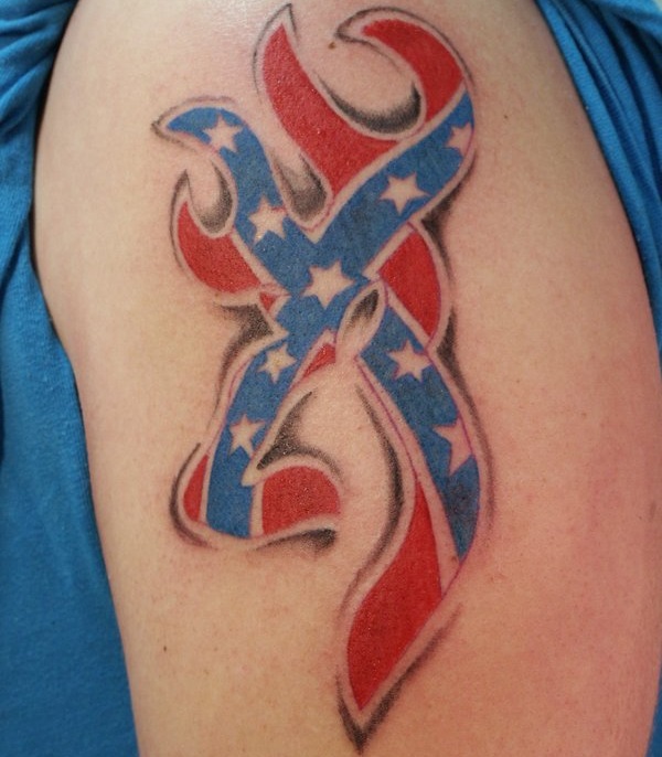 Rebel Flag Rose Tattoos