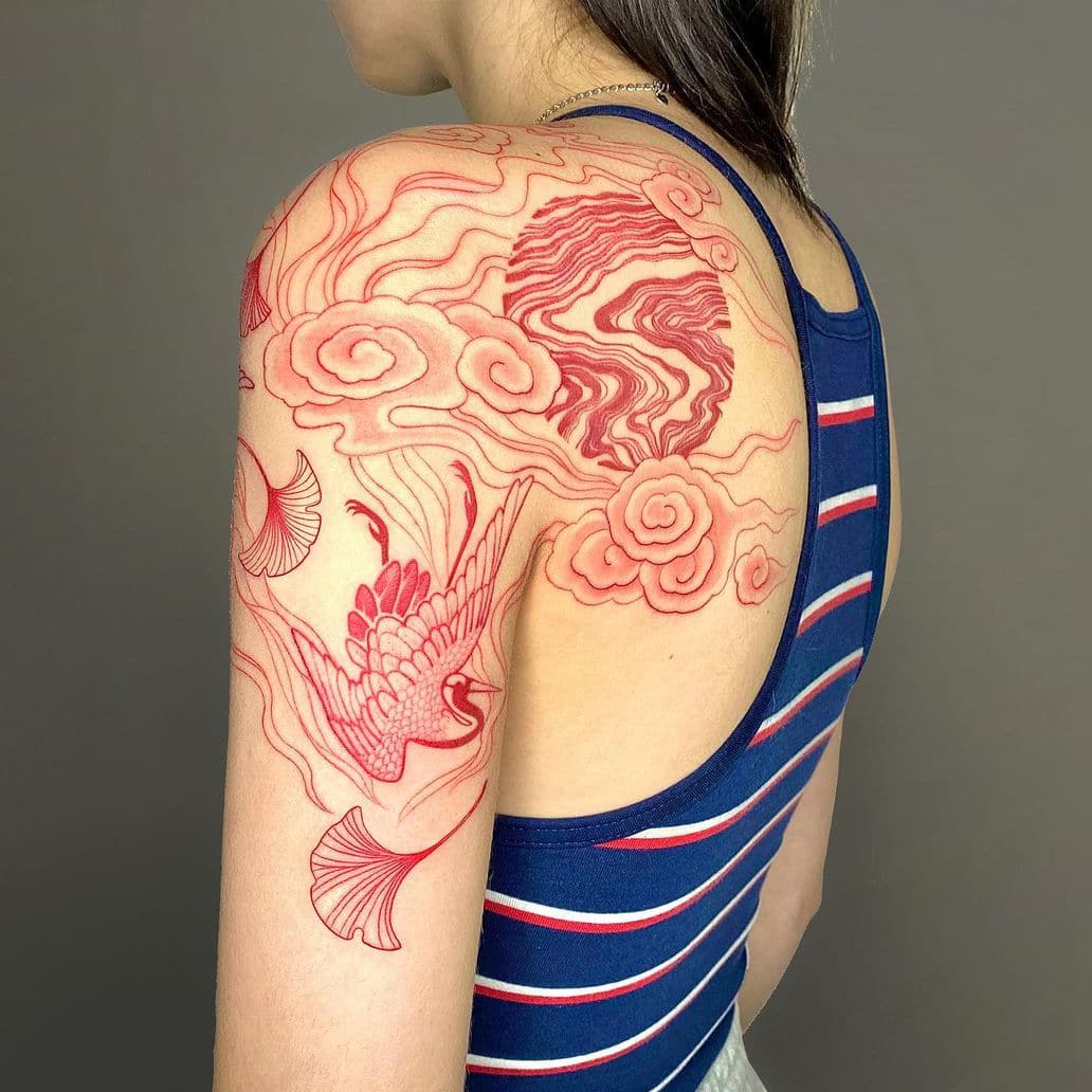 Explore Stunning Red Ink Tattoo Designs Today