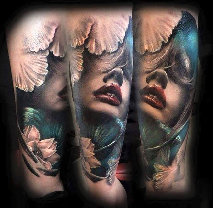 Red Lips Tattoo