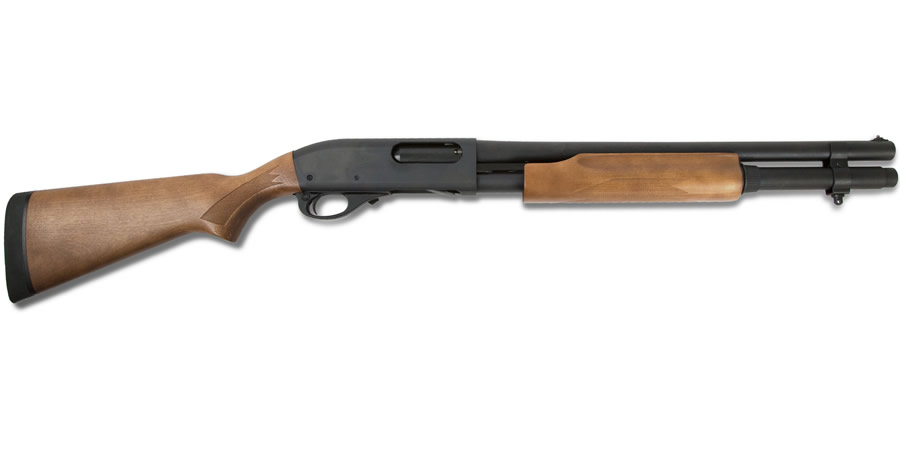 Remington 870 Hardwood 12 Gauge Home Defense Pump Shotgun Sportsman S