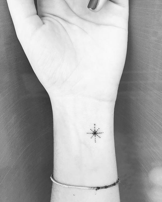 Resultado De Imagen De Small Dotwork Tattoo Subtle Tattoos Star