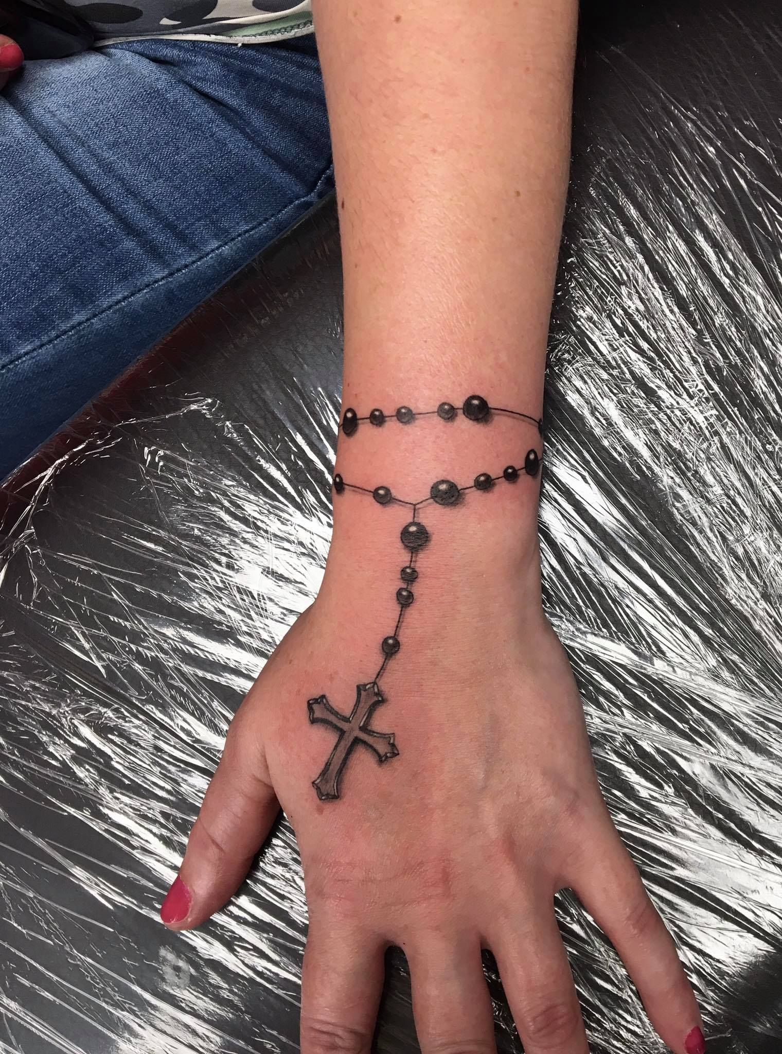 Rosary Tattoo On Wrist Entertainmentmesh