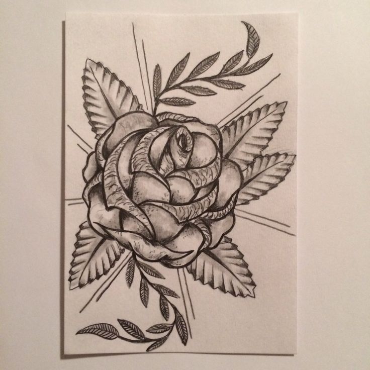 Rose Tattoo Sketch Drawing Tattoo Idea By Ranz Tattoo Sketches