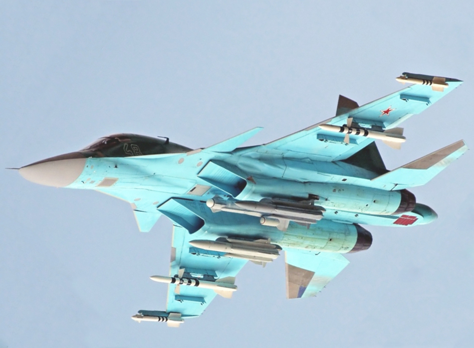 Russian Sukhoi Su 34 Fullback Tactical Fighter Bomber Aircraft Global