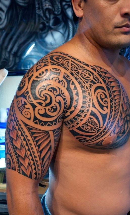 Sacred Polynesian Tattoo On Shoulder Tattooimages Biz