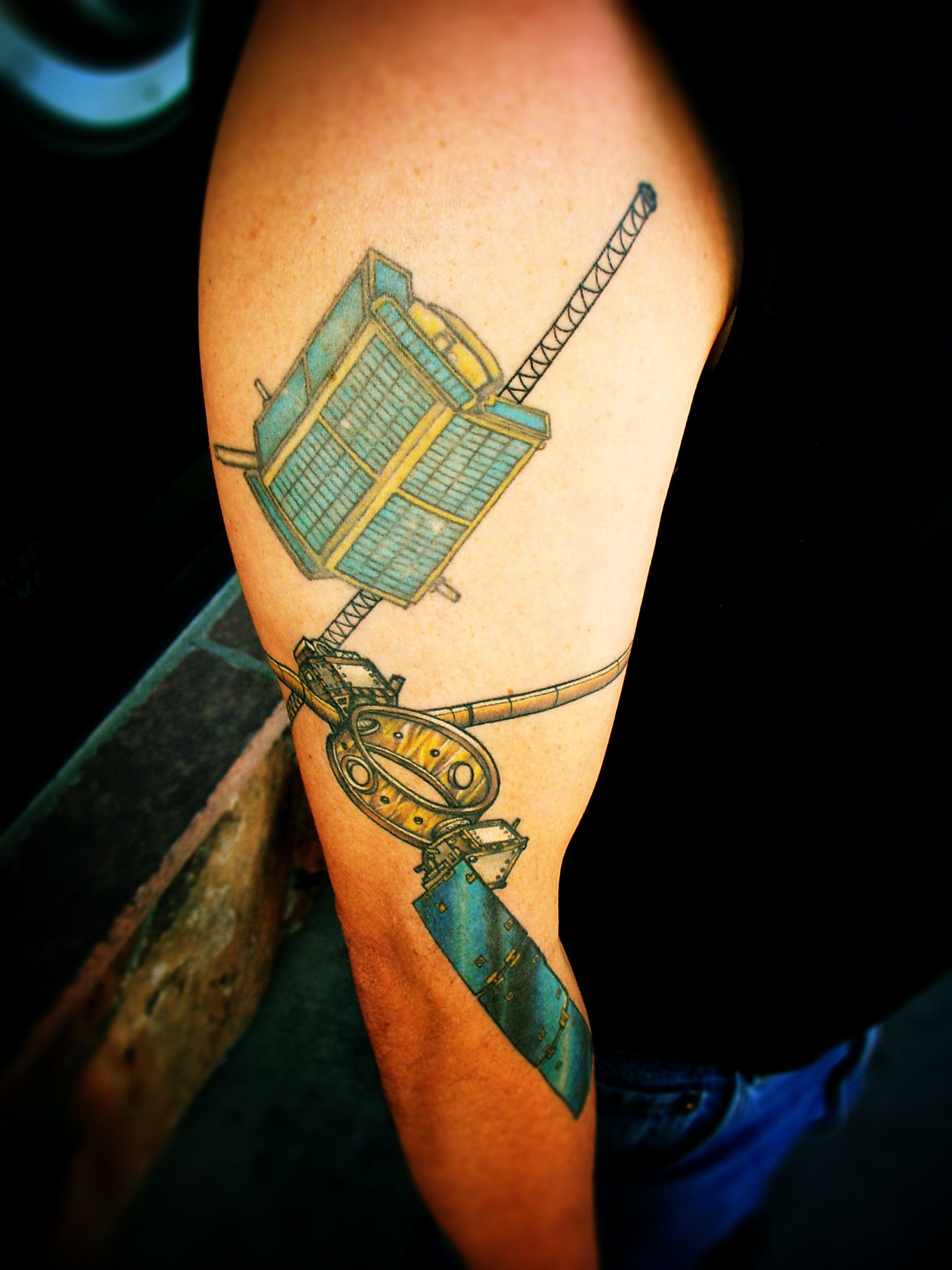 Satellite Tattoo Designs: Stellar Ink Inspirations