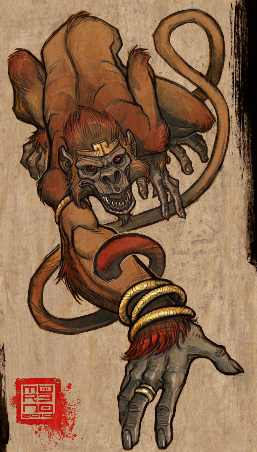 Shaolin Monkey By Https Renokid Deviantart Com On Deviantart