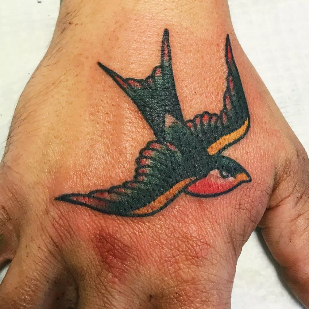 Share 73 Sparrow Hand Tattoo Latest In Eteachers