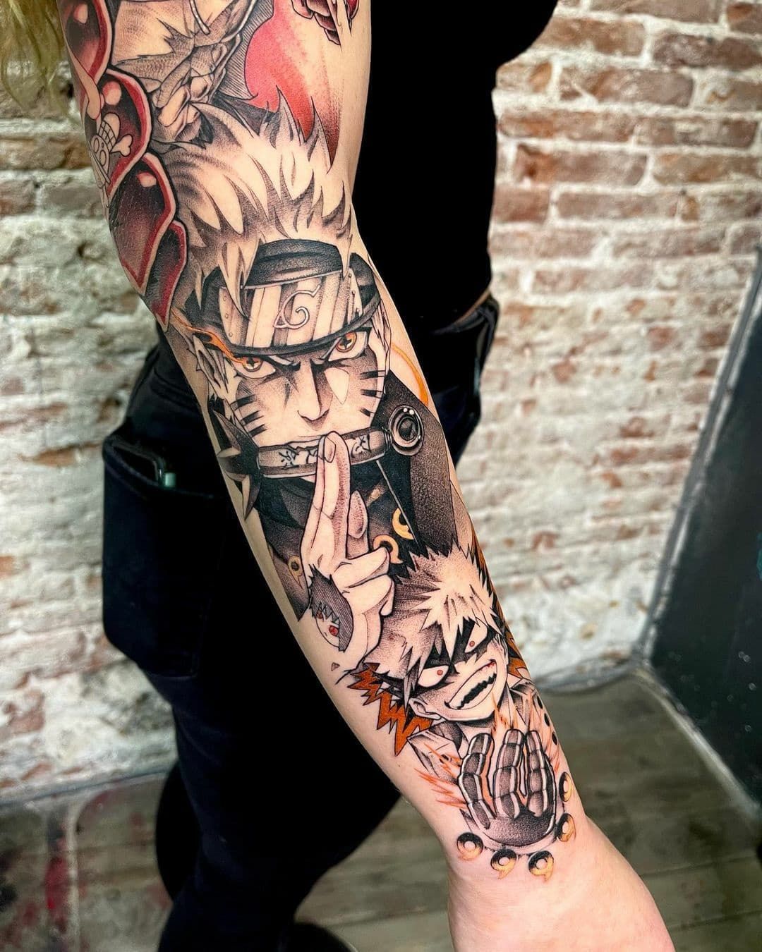 Share More Than 58 Mixed Anime Tattoo Sleeve Latest In Cdgdbentre