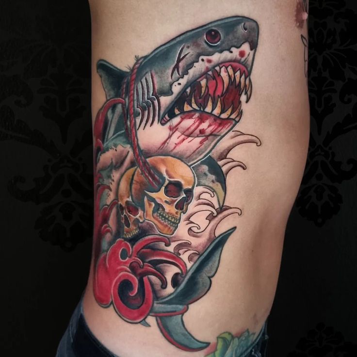 Shark Tattoo Traditional Shark Tattoo Simple Shark Tattoo Shark