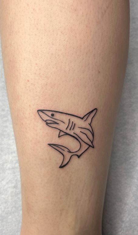 Shark Tattoos Small Shark Tattoo Simplistic Tattoos