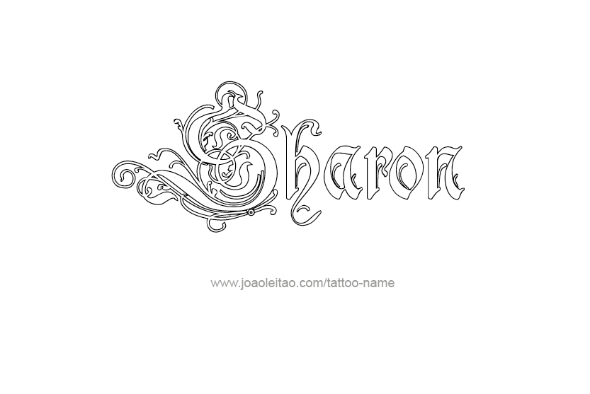 Sharon Name Tattoo