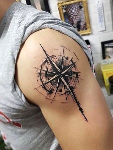 7 Shoulder Compass Tattoos That Guide Your Way